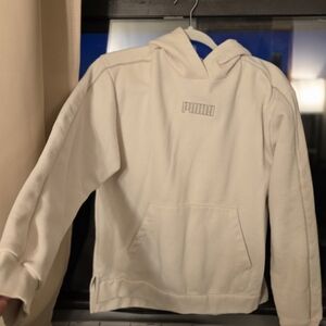 Puma Off-White Logo Hooded Sweatshirt
